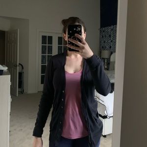 Navy Blue J Crew Cardigan S